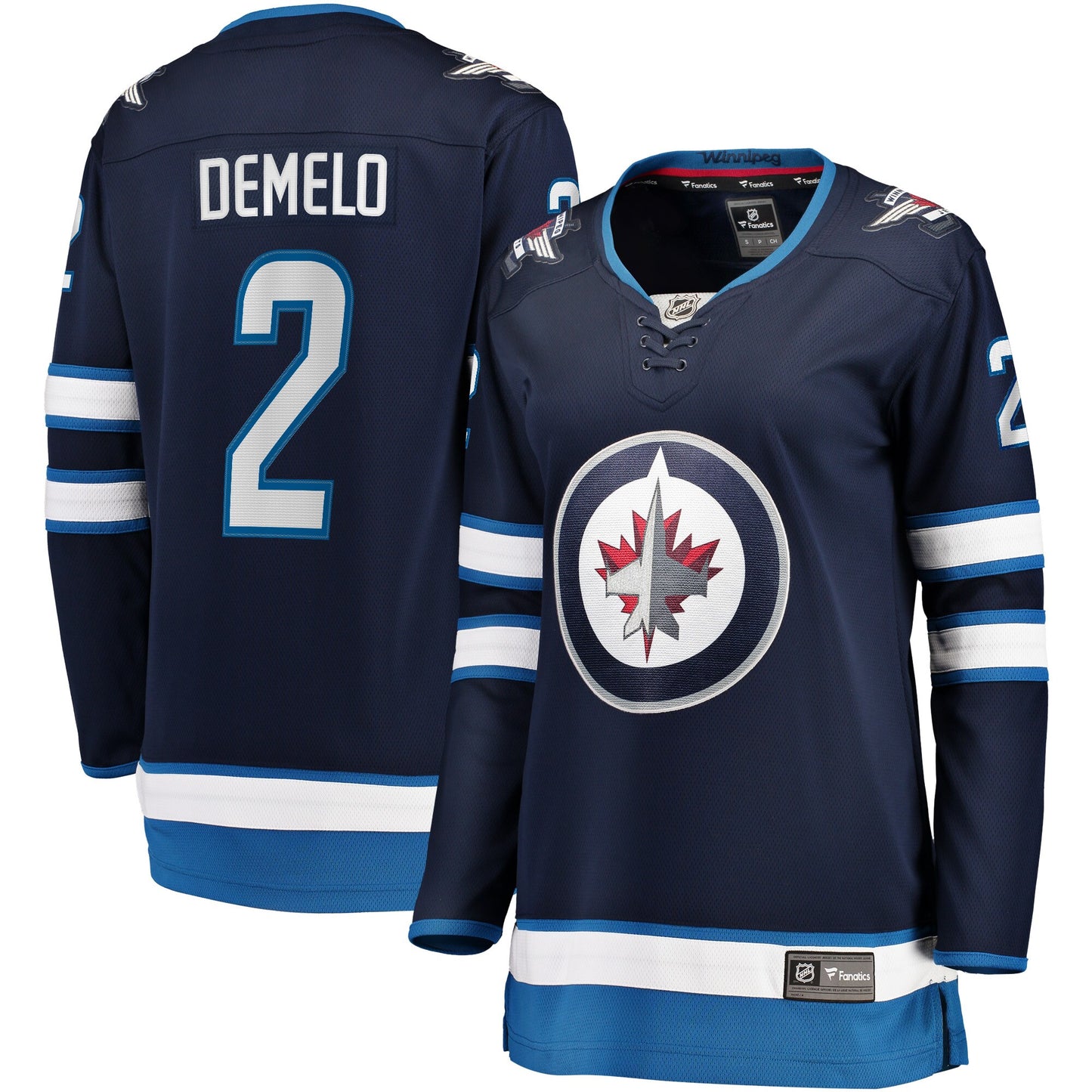 Dylan DeMelo Winnipeg Jets Fanatics Branded Women's Home Breakaway Player Jersey - Navy