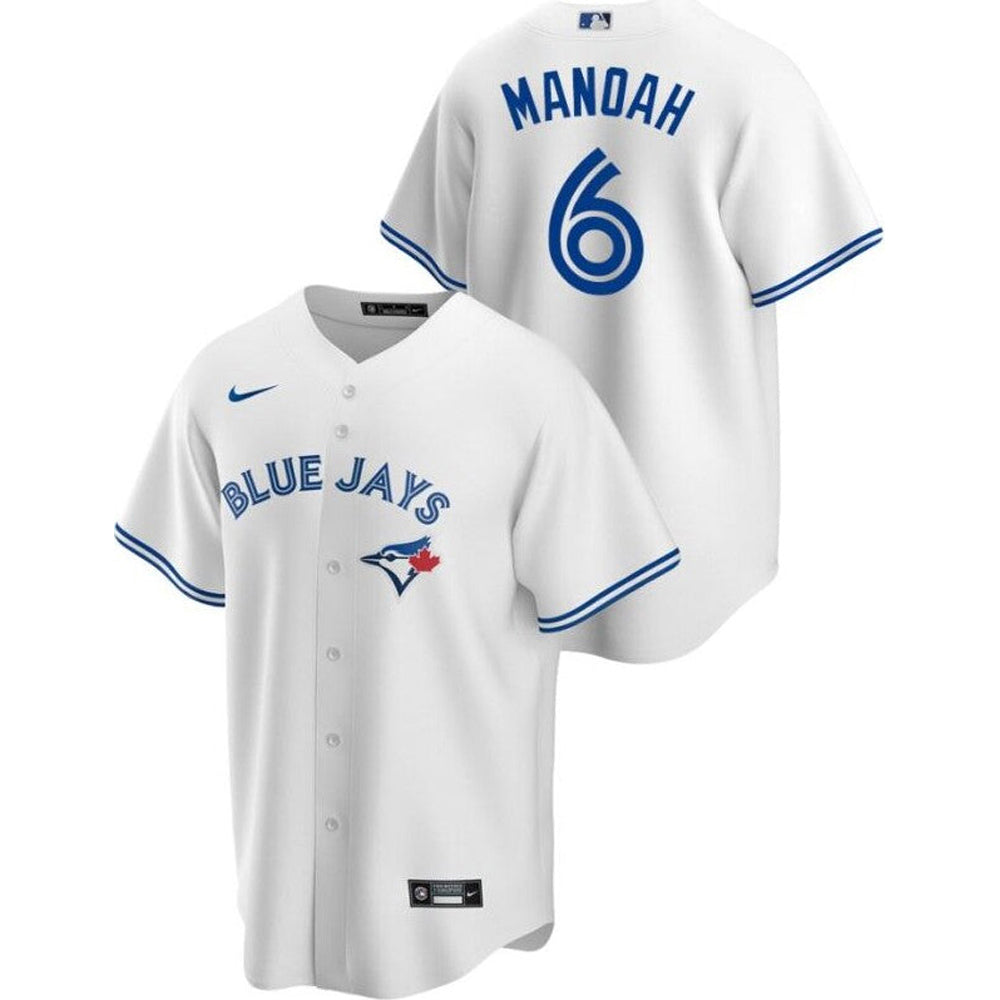 Men's Toronto Blue Jays Alek Manoah Cool Base Replica Home Jersey - White