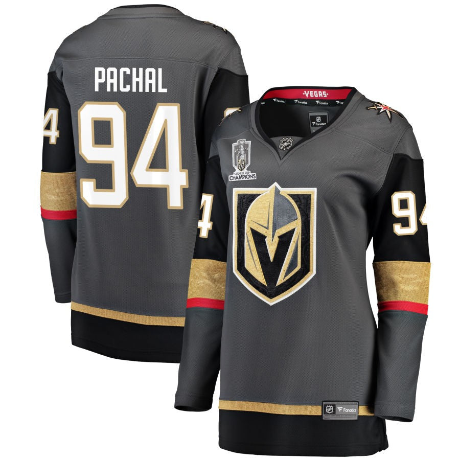Brayden Pachal  Vegas Golden Knights Fanatics Branded Women's 2023 Stanley Cup Champions Alternate Breakaway Jersey - Black