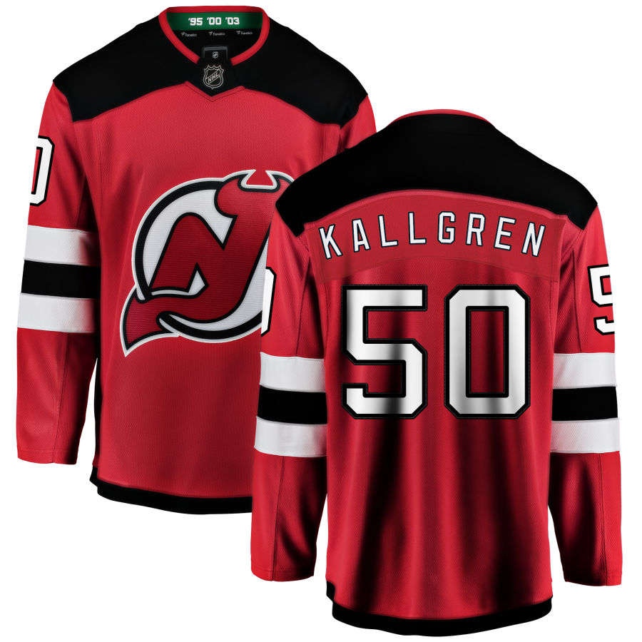 Erik Kallgren New Jersey Devils Fanatics Branded Home Breakaway Jersey - Red